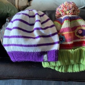 Little girl winter and summer hats pack